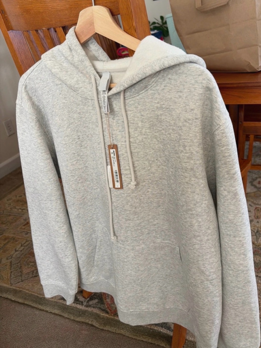 Light Gray Hooded Sweatshirt